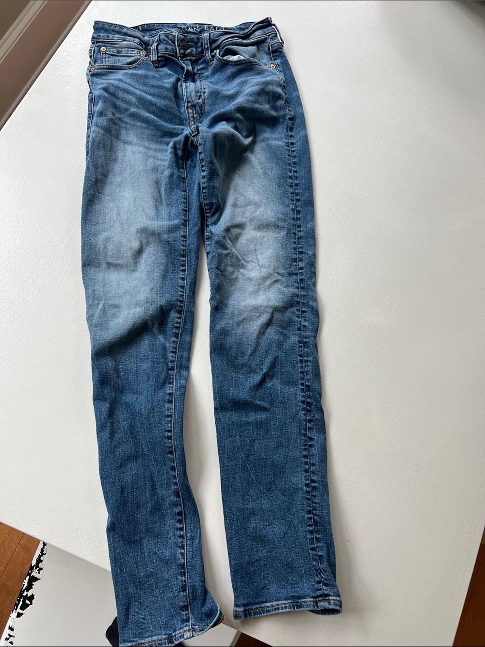 American Eagle Outfitters Slim Straight Blue Jeans